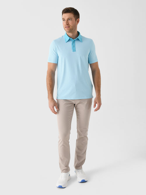 G/FORE Men's Feeder Stripe Fine Tech Jersey Polo