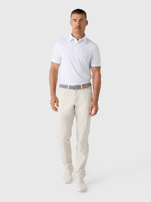 G/FORE Men's Fine Stretch Jacquard Polo