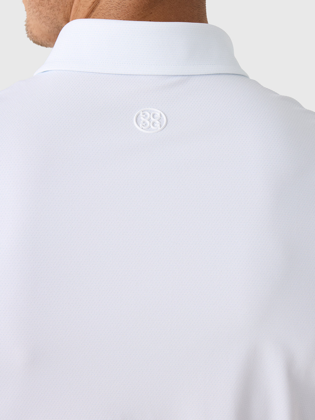 G/FORE Men's Fine Stretch Jacquard Polo - Saint Bernard