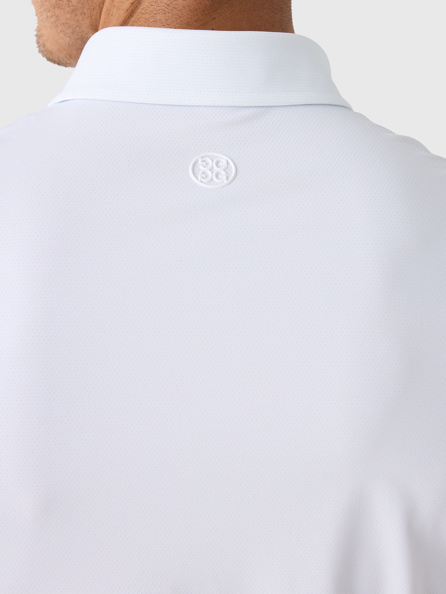 G/FORE Men's Fine Stretch Jacquard Polo - Saint Bernard