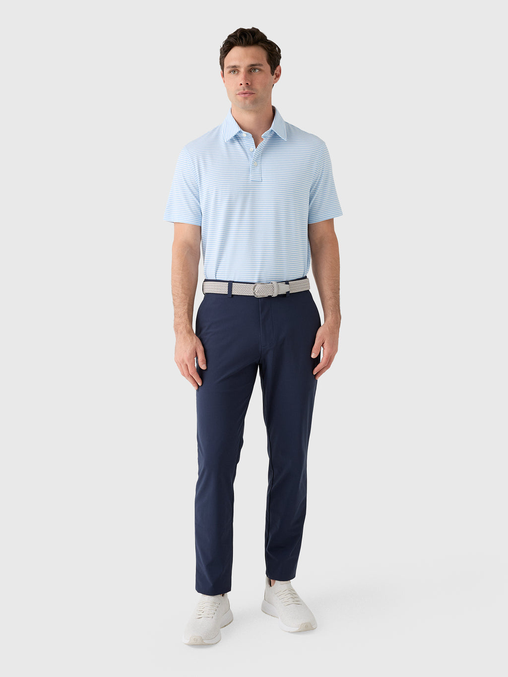 G/FORE Men's All Play Stripe Polo - Saint Bernard
