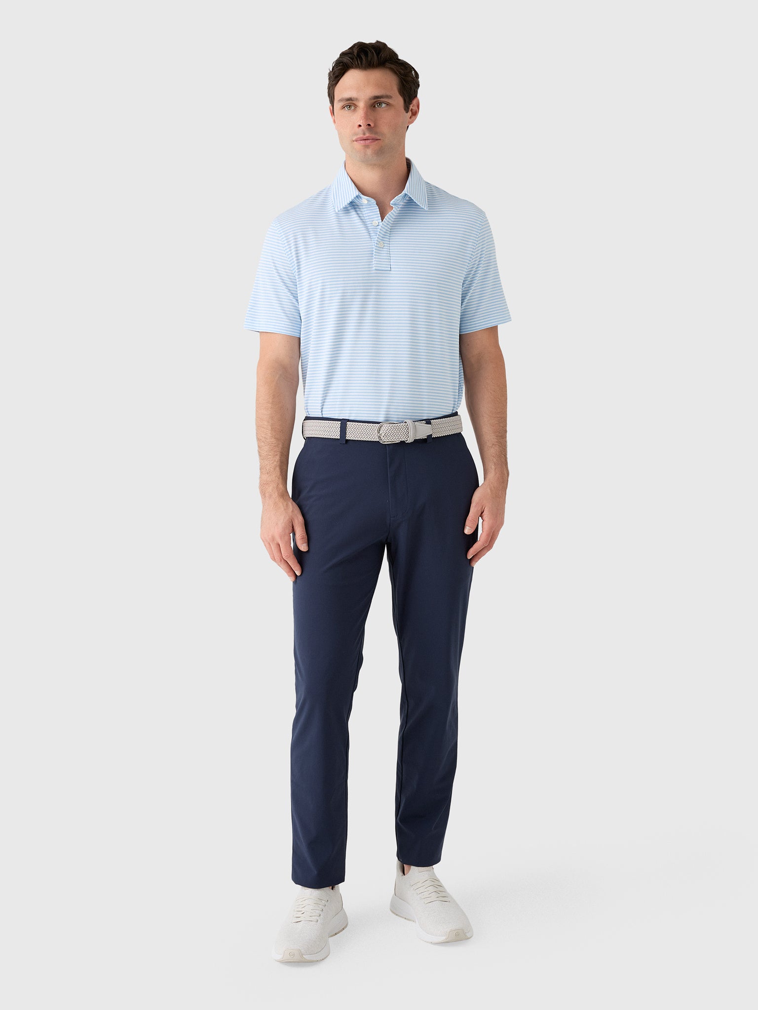 G/FORE Men's All Play Stripe Polo - Saint Bernard