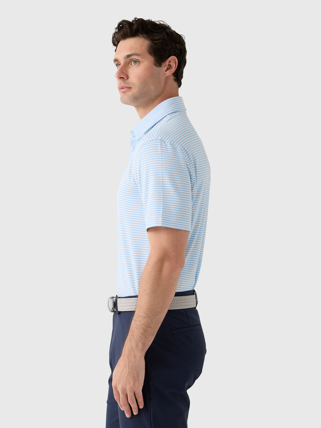 G/FORE Men's All Play Stripe Polo - Saint Bernard
