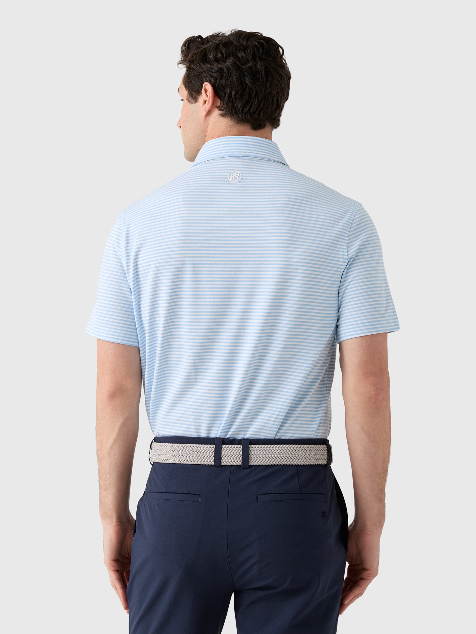 G/FORE Men's All Play Stripe Polo - Saint Bernard