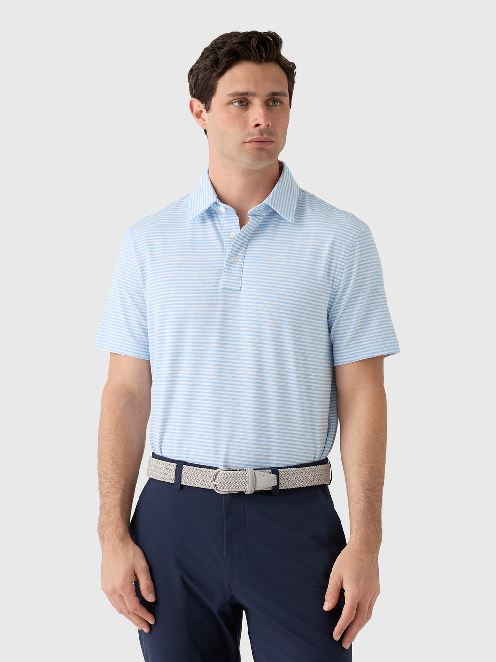 G/FORE Men's All Play Stripe Polo - Saint Bernard