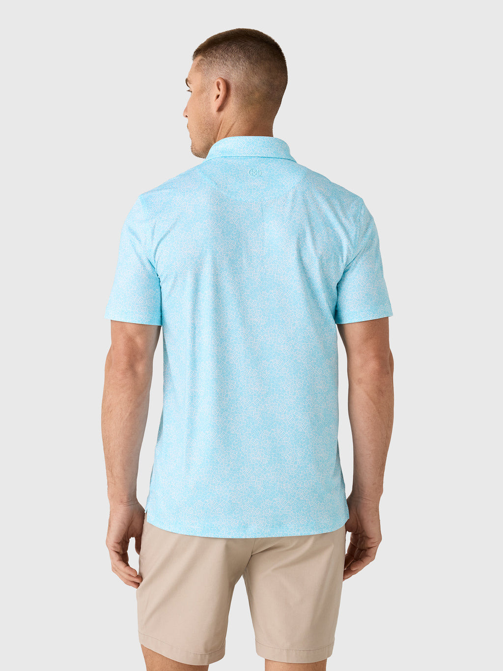 G/FORE Men's Hydrangea Tech Jersey Polo - Saint Bernard