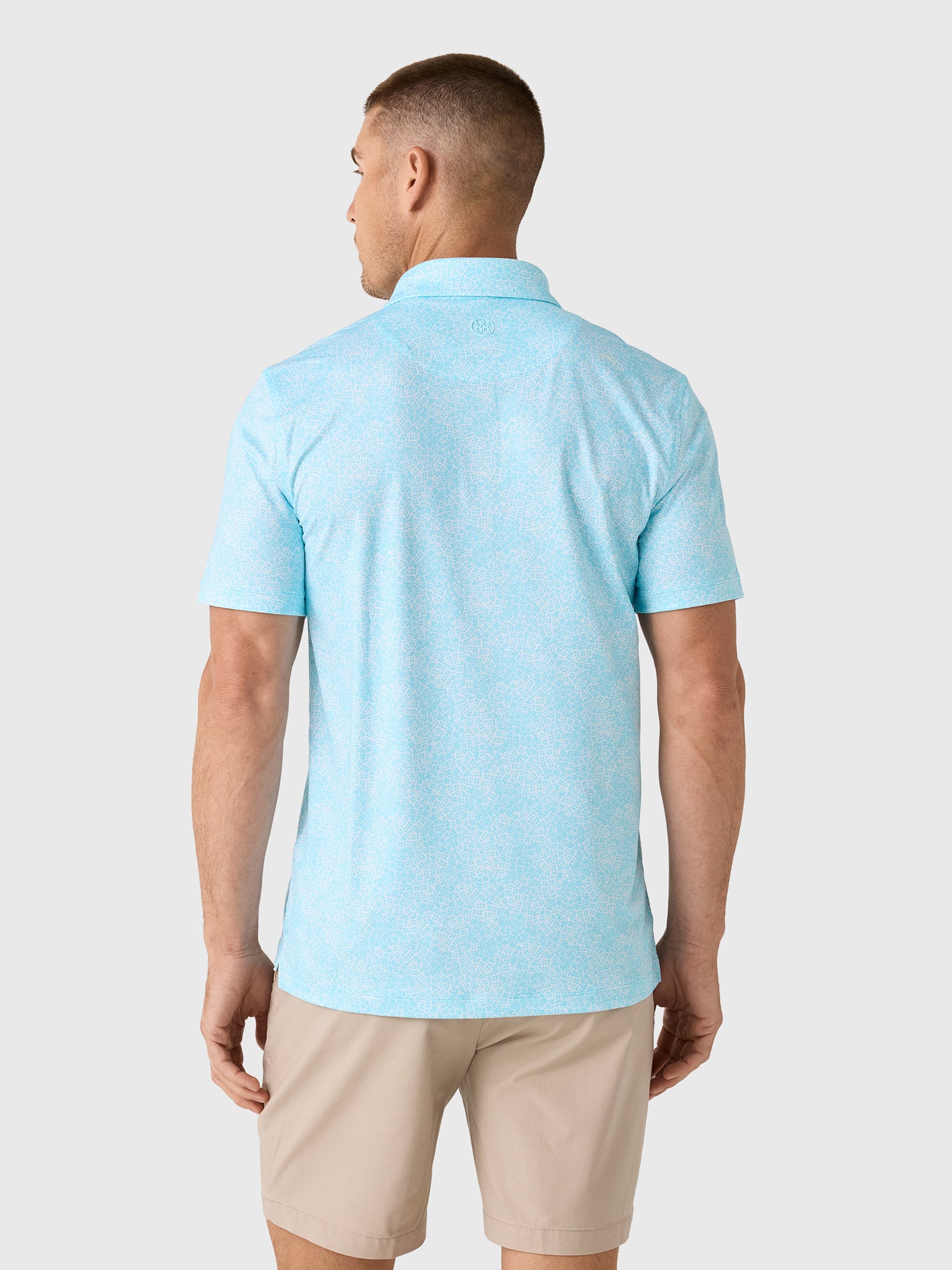 G/FORE Men's Hydrangea Tech Jersey Polo - Saint Bernard
