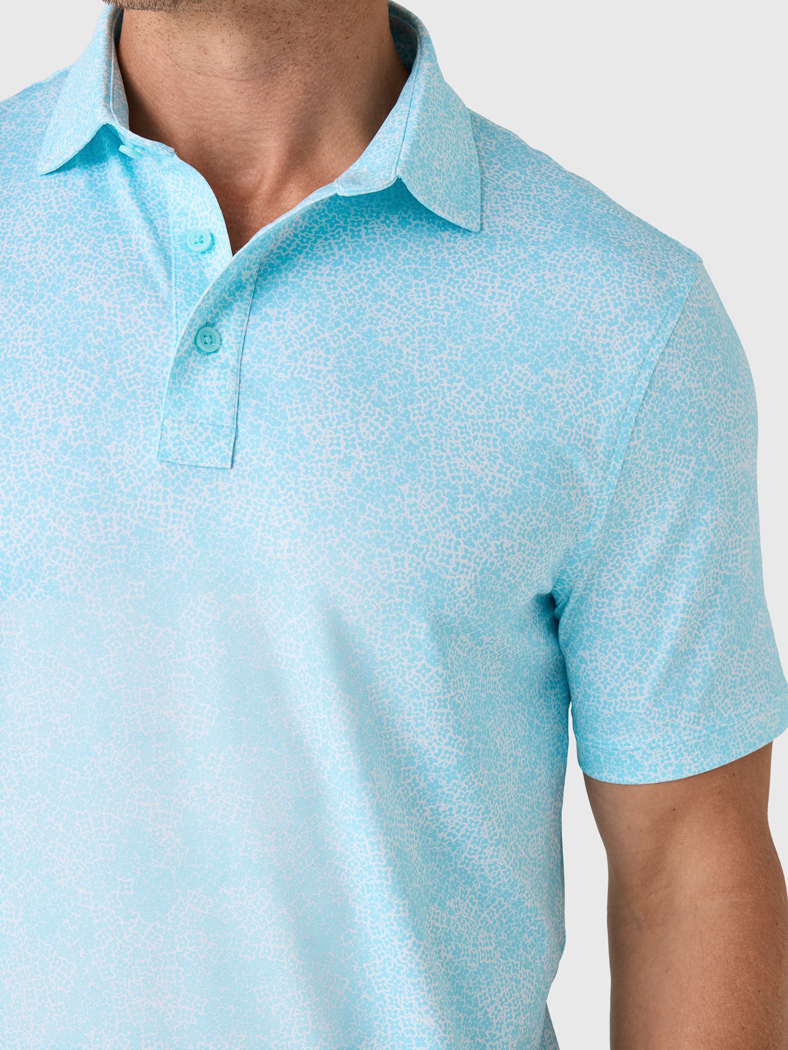G/FORE Men's Hydrangea Tech Jersey Polo - Saint Bernard