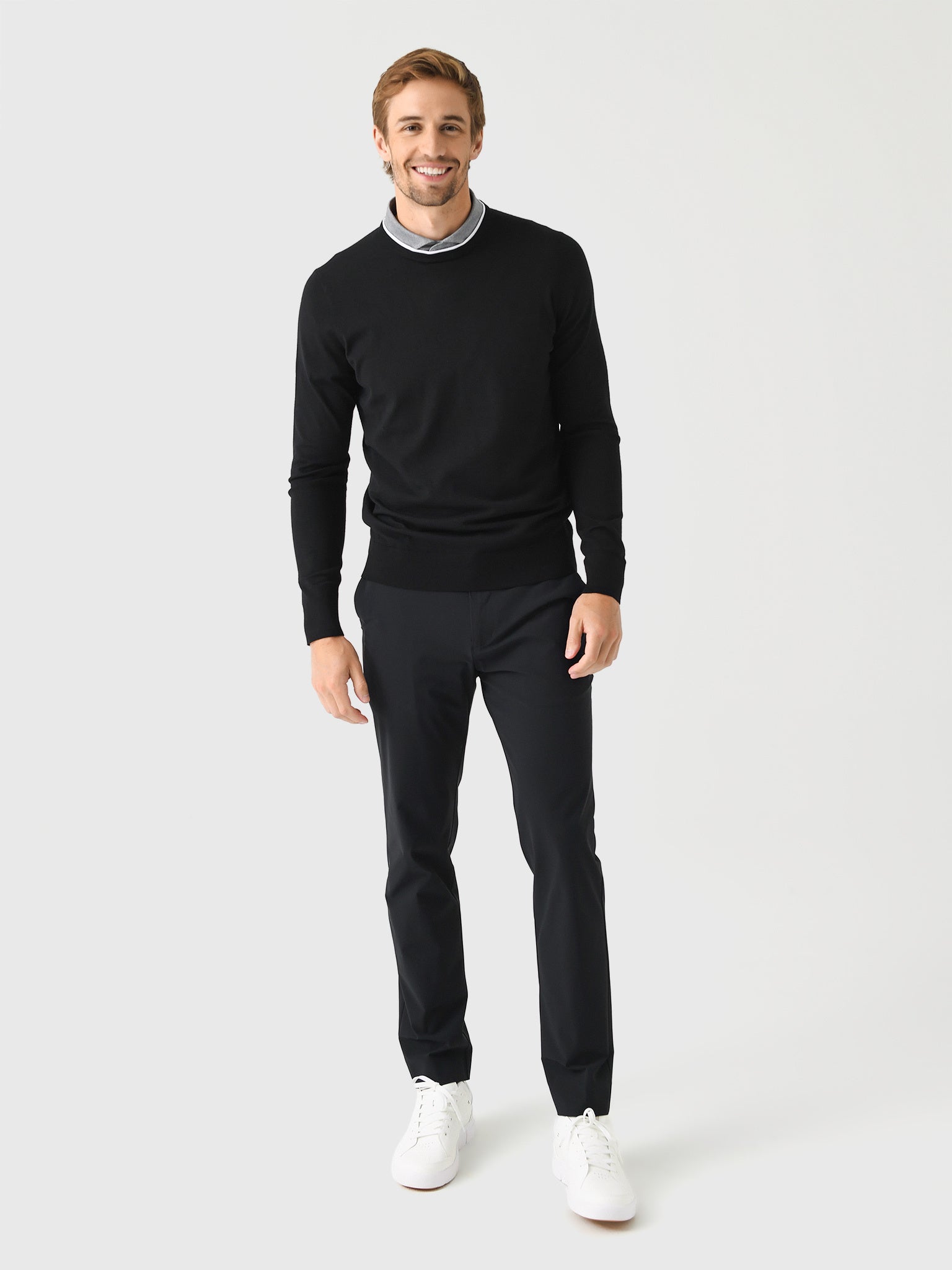 G/FORE Men's Merino Wool Blend Crewneck Sweater – Saint Bernard