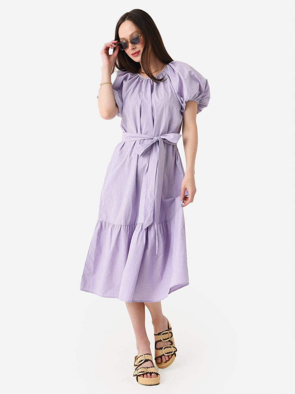 Never A Wallflower Women's Gathered Neck Dress - Saint Bernard