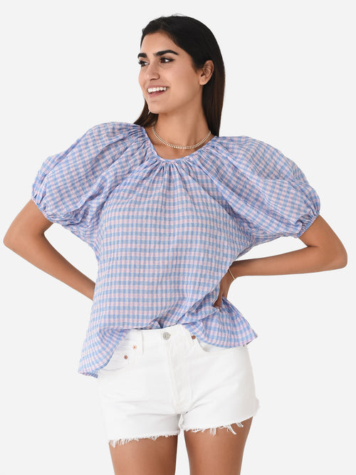 Never A Wallflower Women's Gathered Neck Top