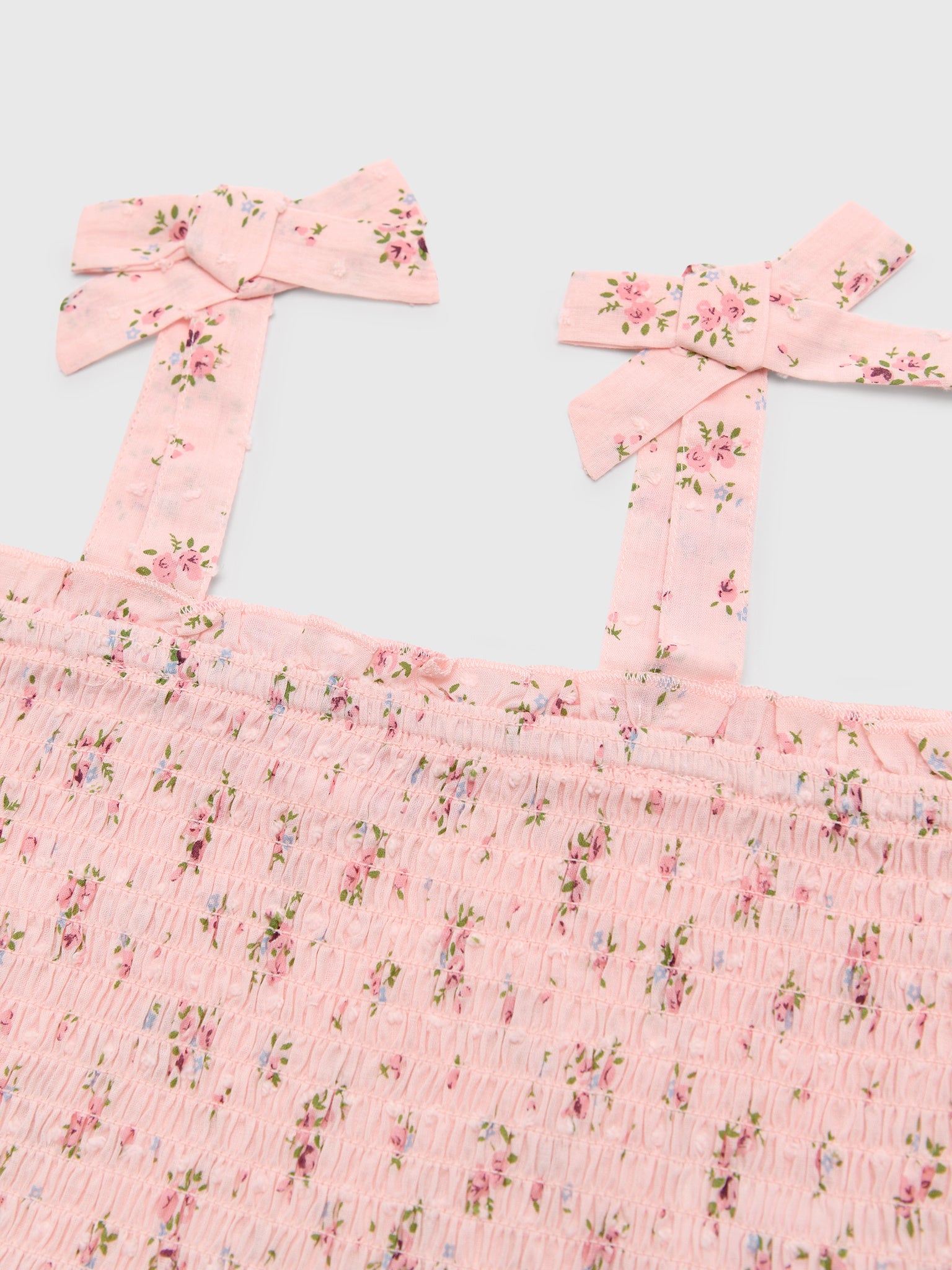 Design History Girls' Smocked Tank - Saint Bernard