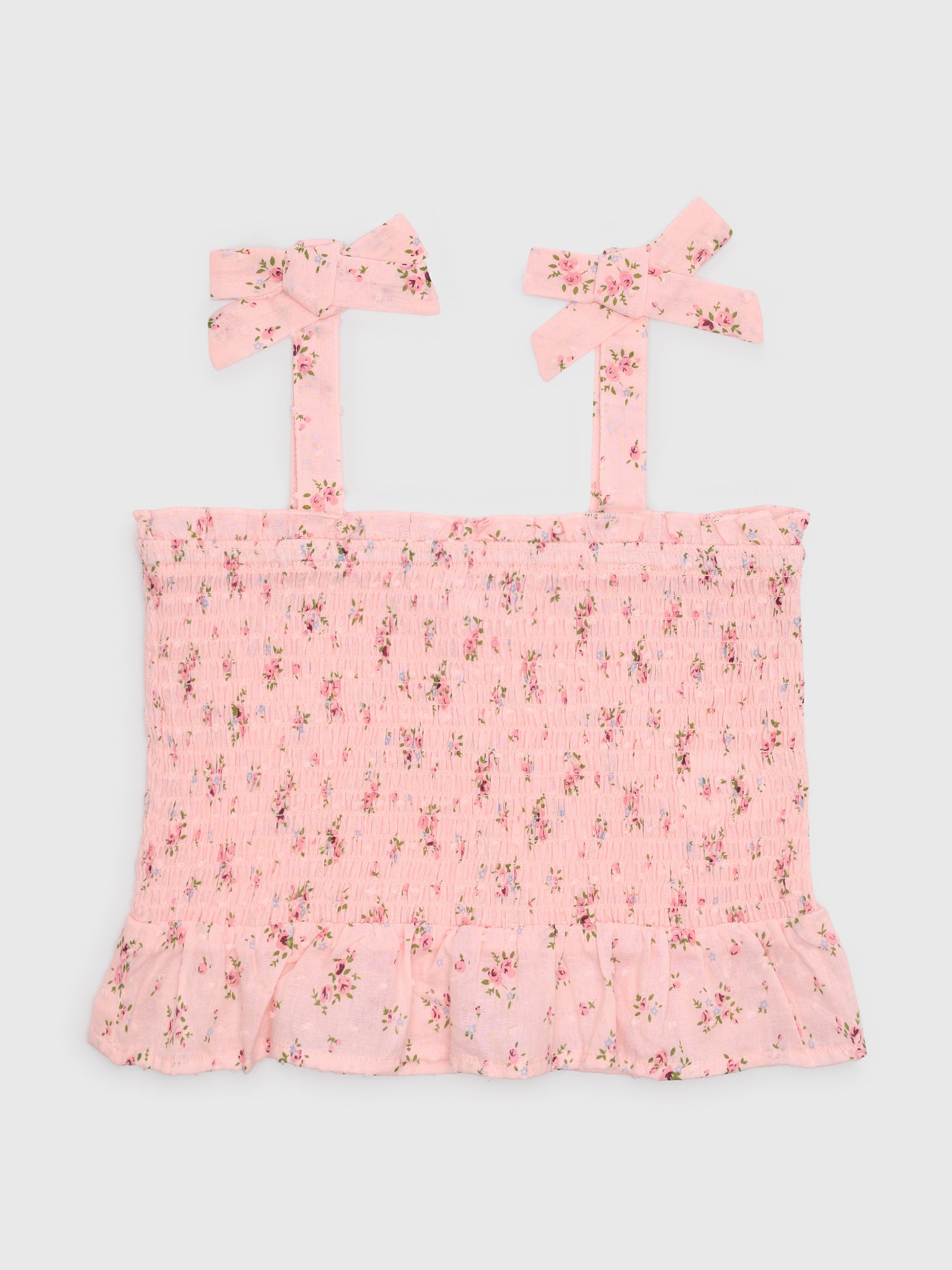 Design History Girls' Smocked Tank - Saint Bernard