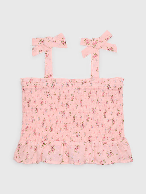 Design History Girls' Smocked Tank