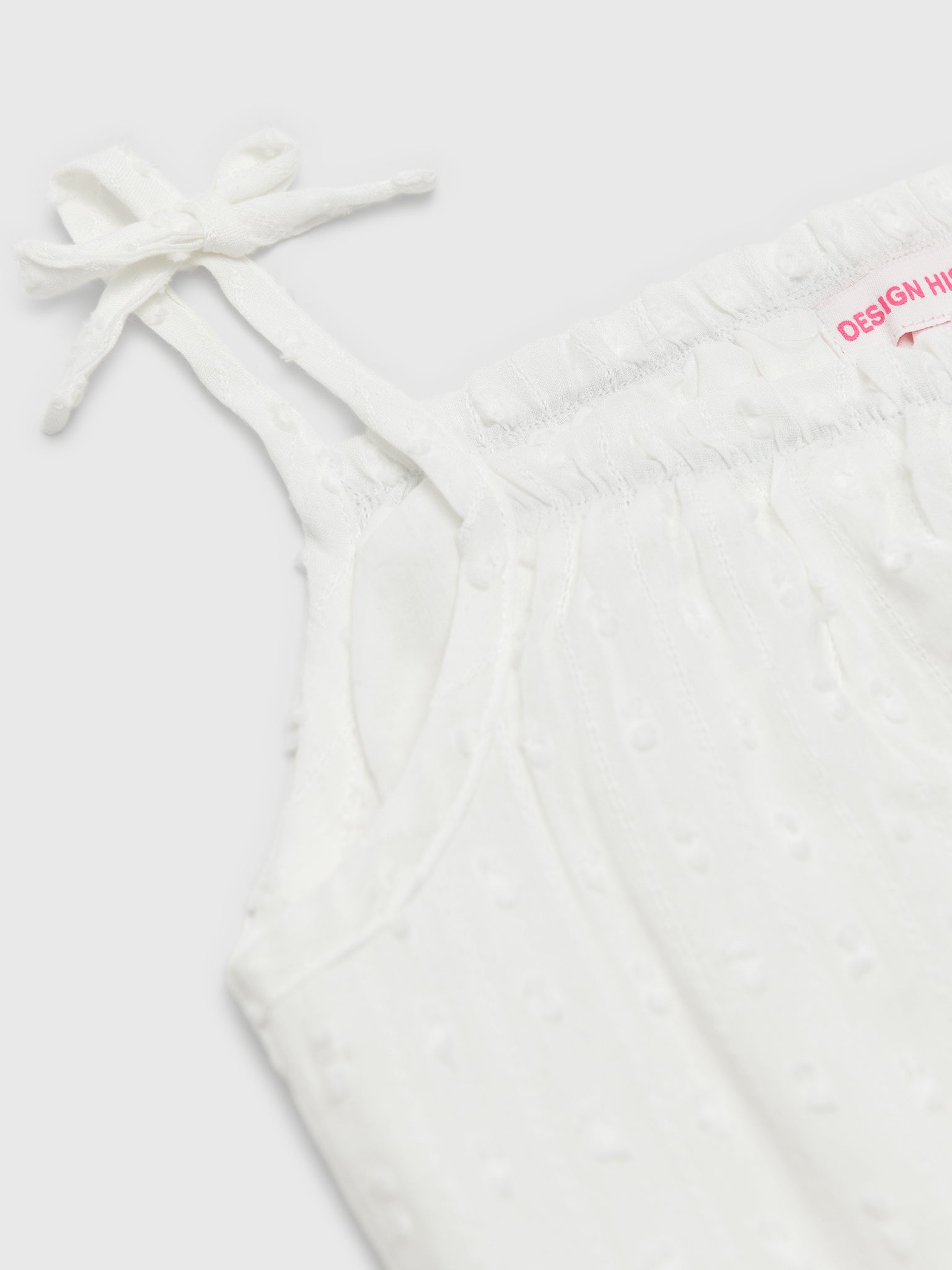 Design History Girls' Swiss Dot Tank - Saint Bernard