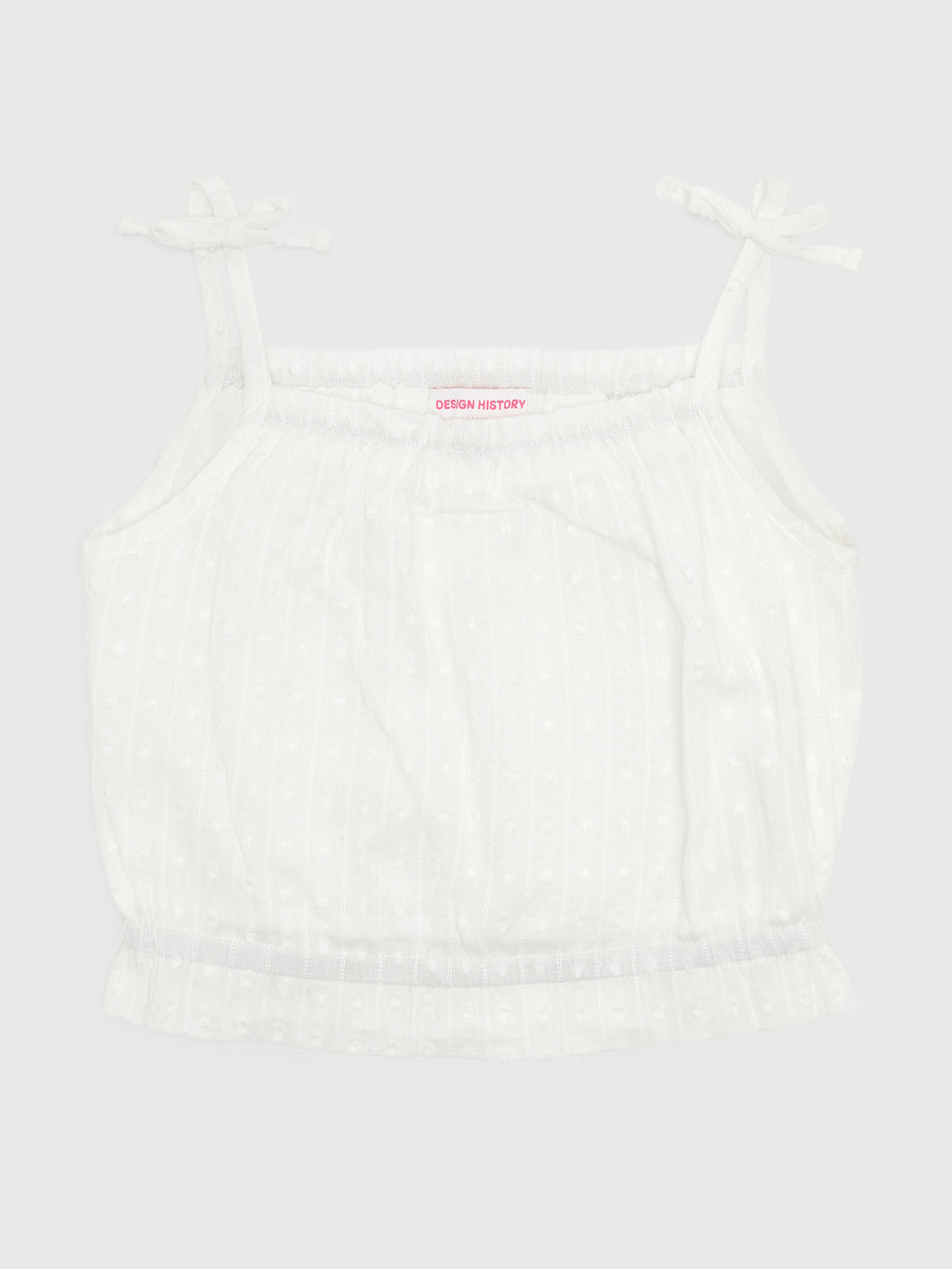Design History Girls' Swiss Dot Tank - Saint Bernard