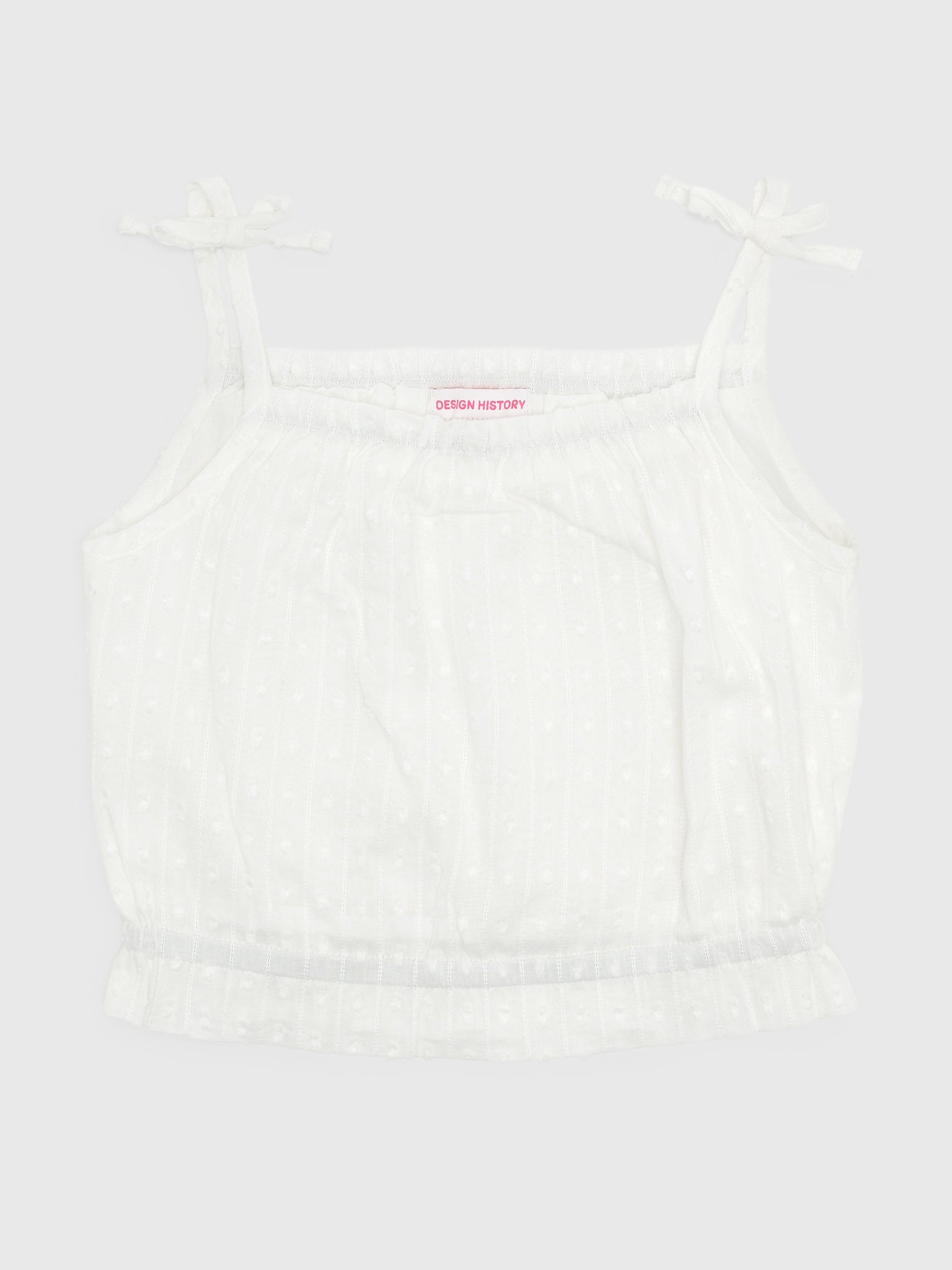Design History Girls' Swiss Dot Tank - Saint Bernard