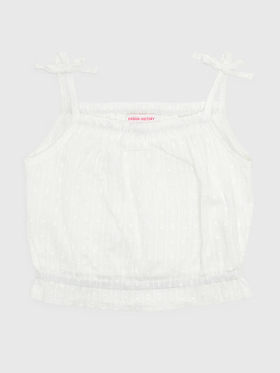 Design History Girls' Swiss Dot Tank - Saint Bernard