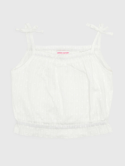Design History Girls' Swiss Dot Tank