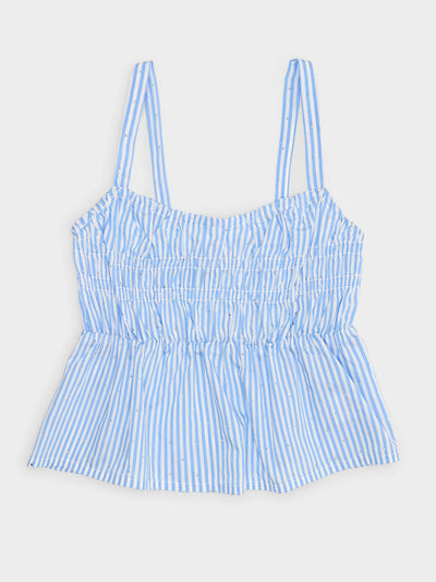 Design History Girls' Smocked Embellished Tank - Saint Bernard