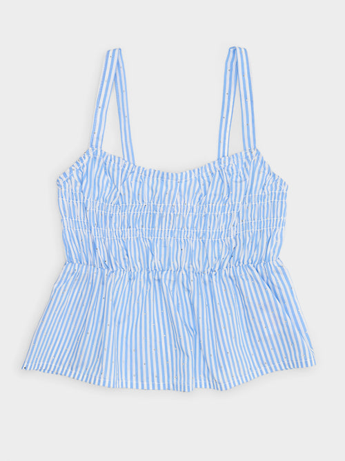 Design History Girls' Smocked Embellished Tank