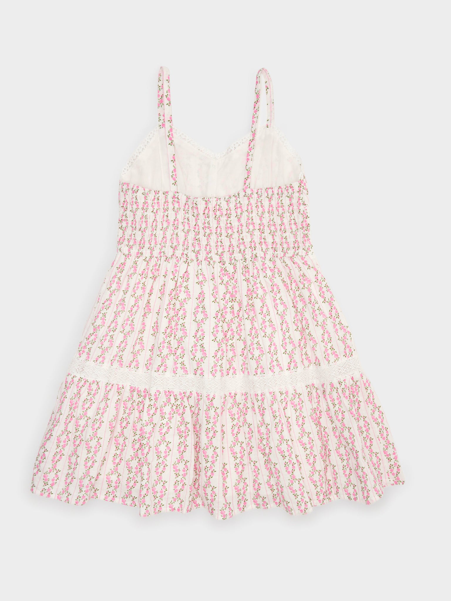 Design History Girls' Smocked Lace Dress - Saint Bernard