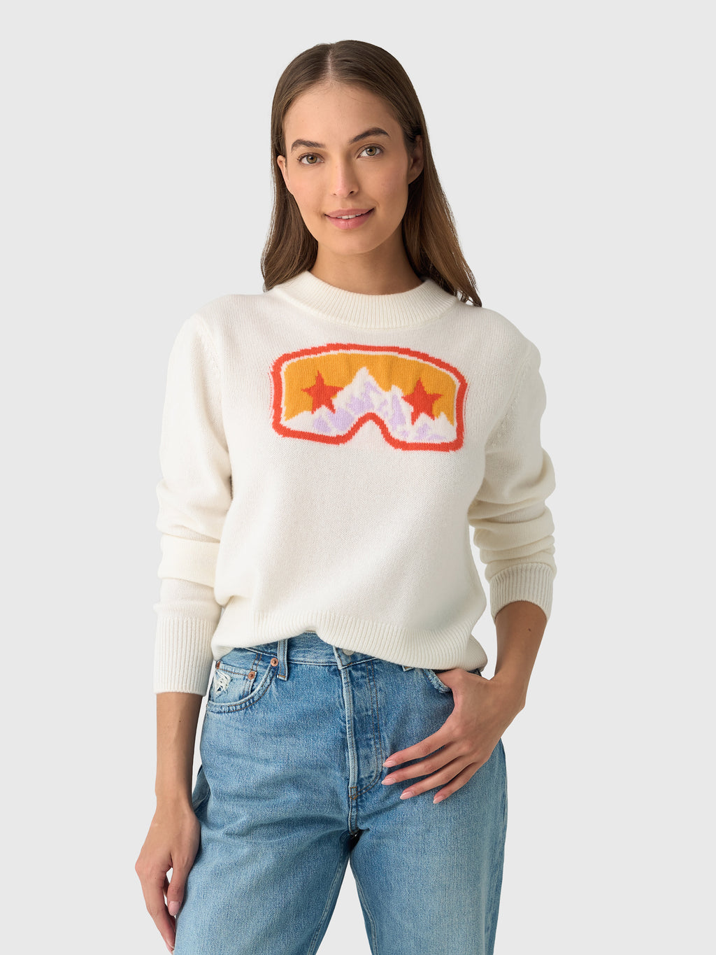 Berno Women's Goggle Sweater - Saint Bernard