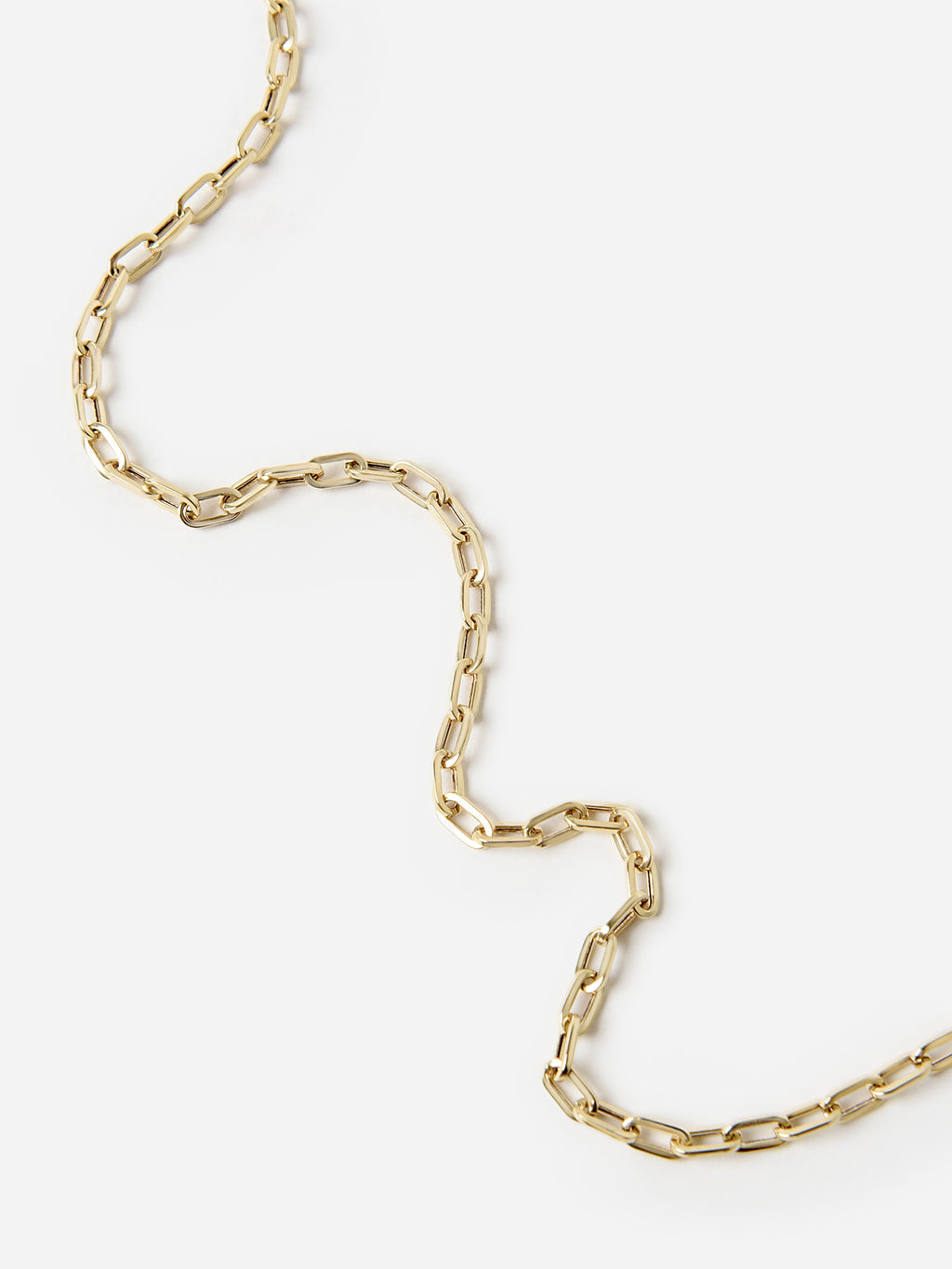 Francie B. Gold Paperclip Necklace - Saint Bernard