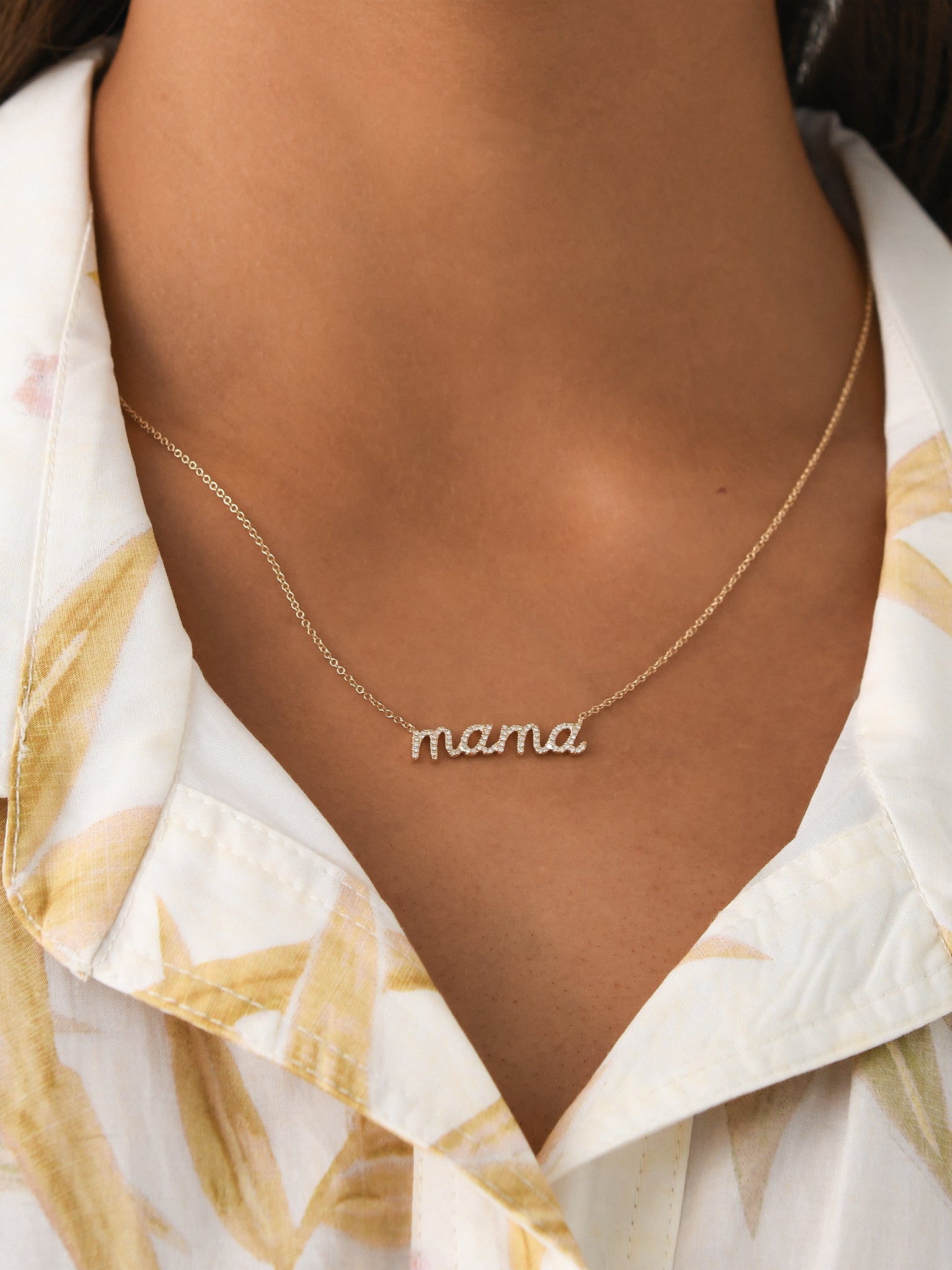 GOLD MAMA NECKLACExGOLD-alt1