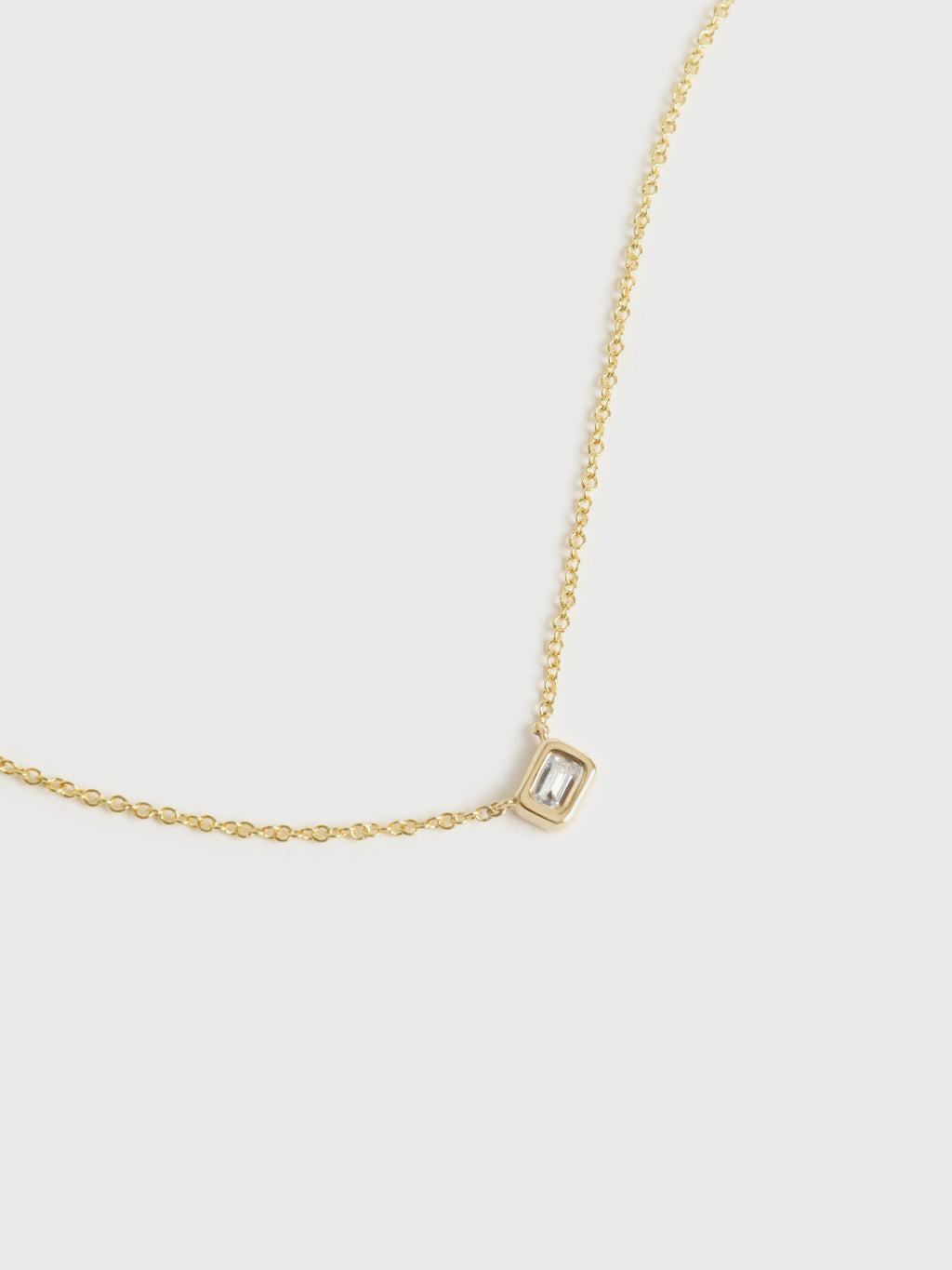 Francie B. Single Bezel Necklace - Saint Bernard