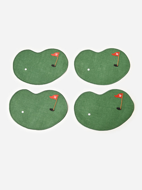 House Of Gleason Golf Cocktail Napkin Set - Saint Bernard