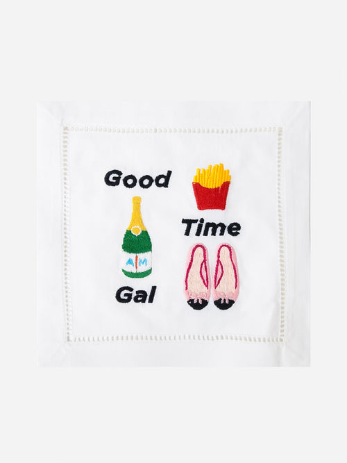 August Morgan Good Time Gal Cocktail Napkin Set