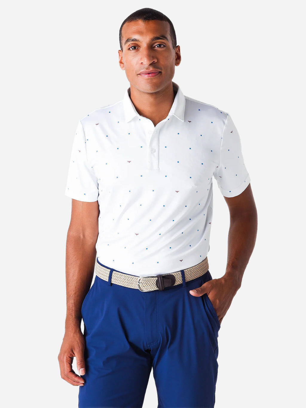 REDVANLY Men's Grant Polo - Saint Bernard