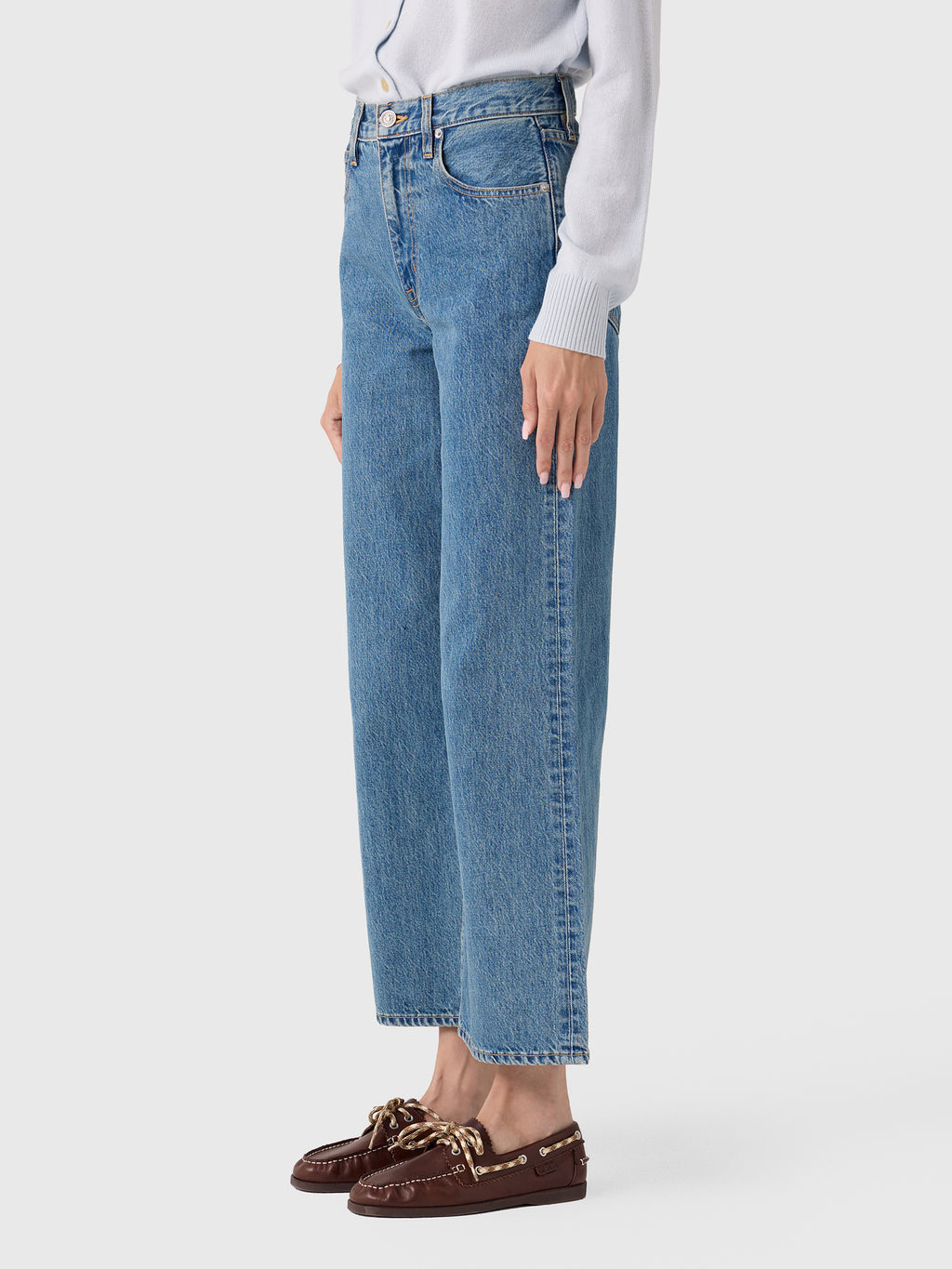 SLVRLAKE Women's Grace Ankle Jean - Saint Bernard
