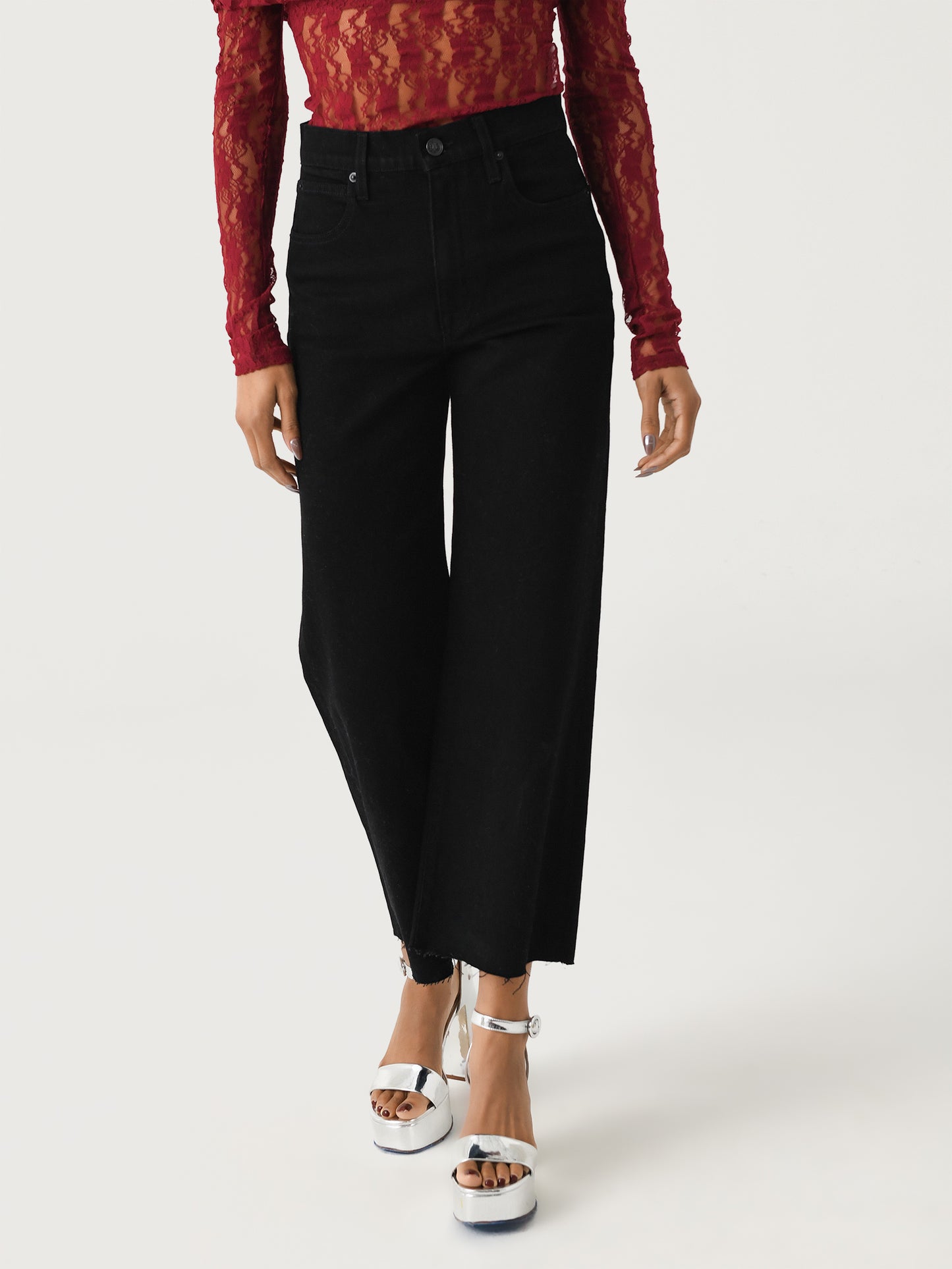 SLVRLAKE Women's Grace Crop Jean - Saint Bernard