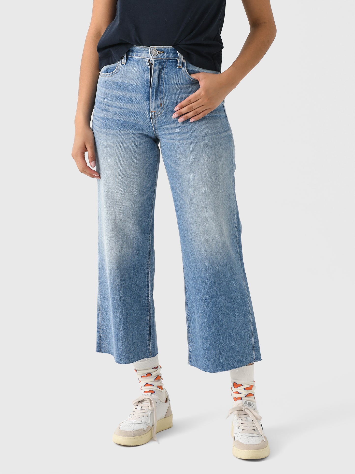 SLVRLAKE Women's Grace Crop Jean - Saint Bernard