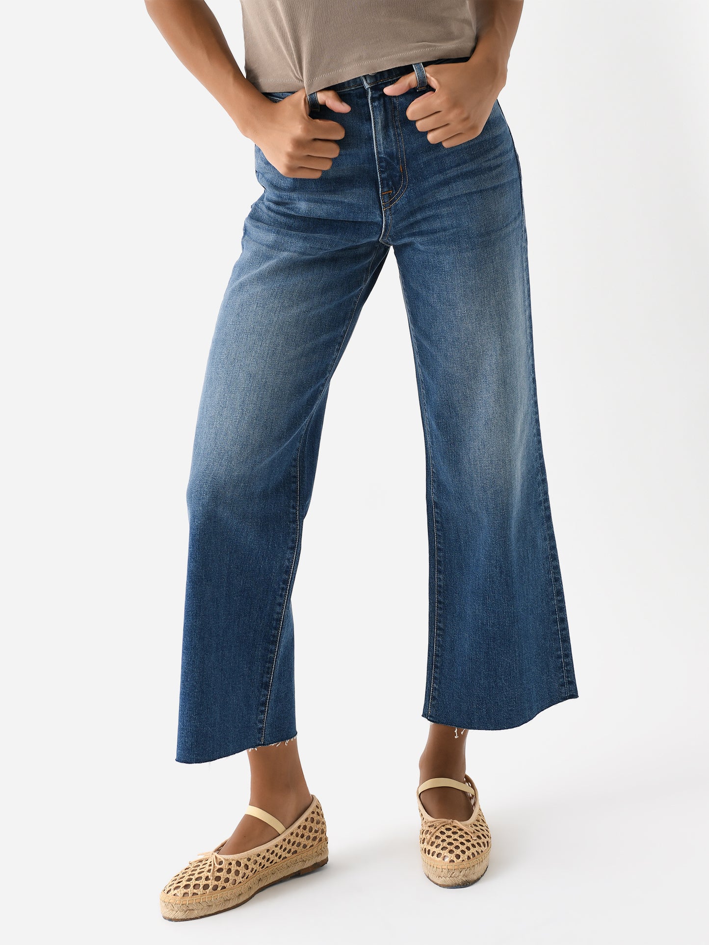 SLVRLAKE Women's Grace Crop Jean - Saint Bernard