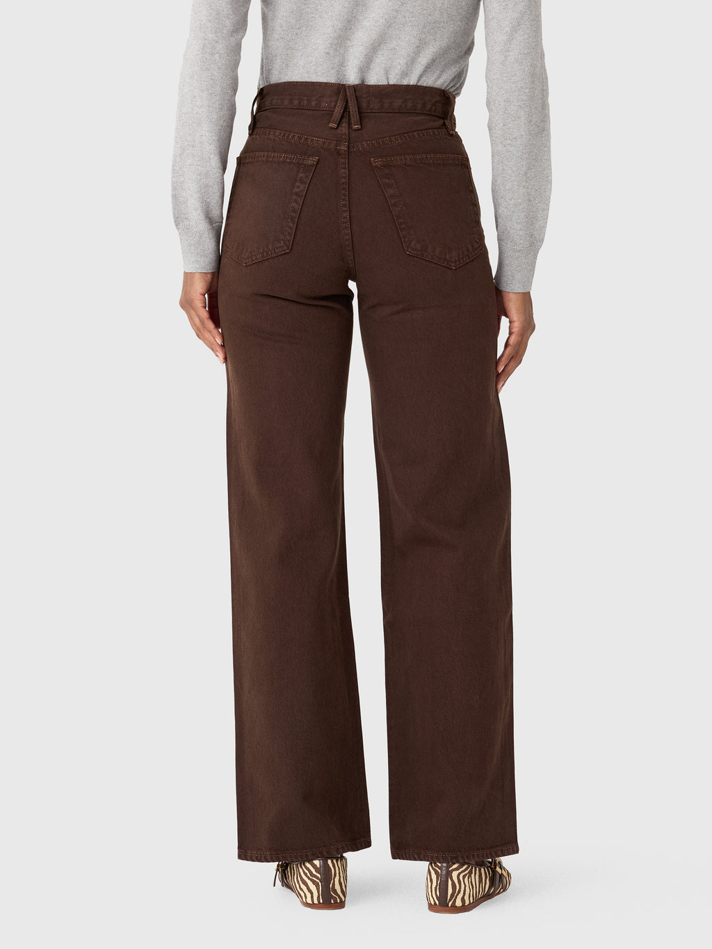 SLVRLAKE Women's Grace Wide Leg Jean - Saint Bernard