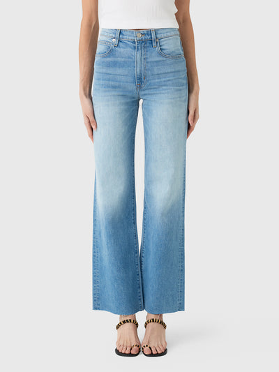 SLVRLAKE Women's Grace High Rise Wide Leg Jean - Saint Bernard