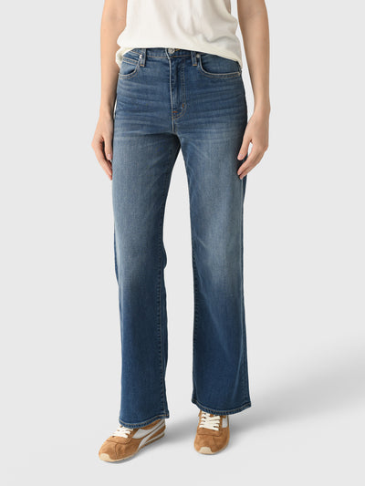 SLVRLAKE Women's Grace Wide Leg Jean - Saint Bernard