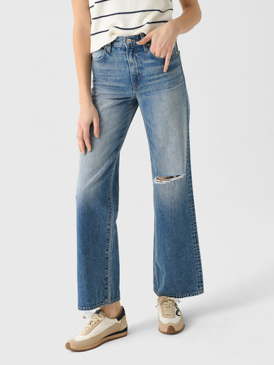 SLVRLAKE Women's Grace Wide Leg Jean - Saint Bernard