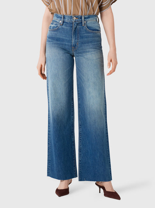 SLVRLAKE Women's Grace Wide Leg Jean - Saint Bernard