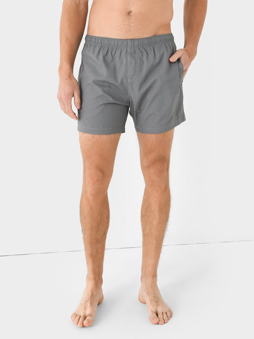 Bermies Men's Grey (Watermelon) Swim Trunk