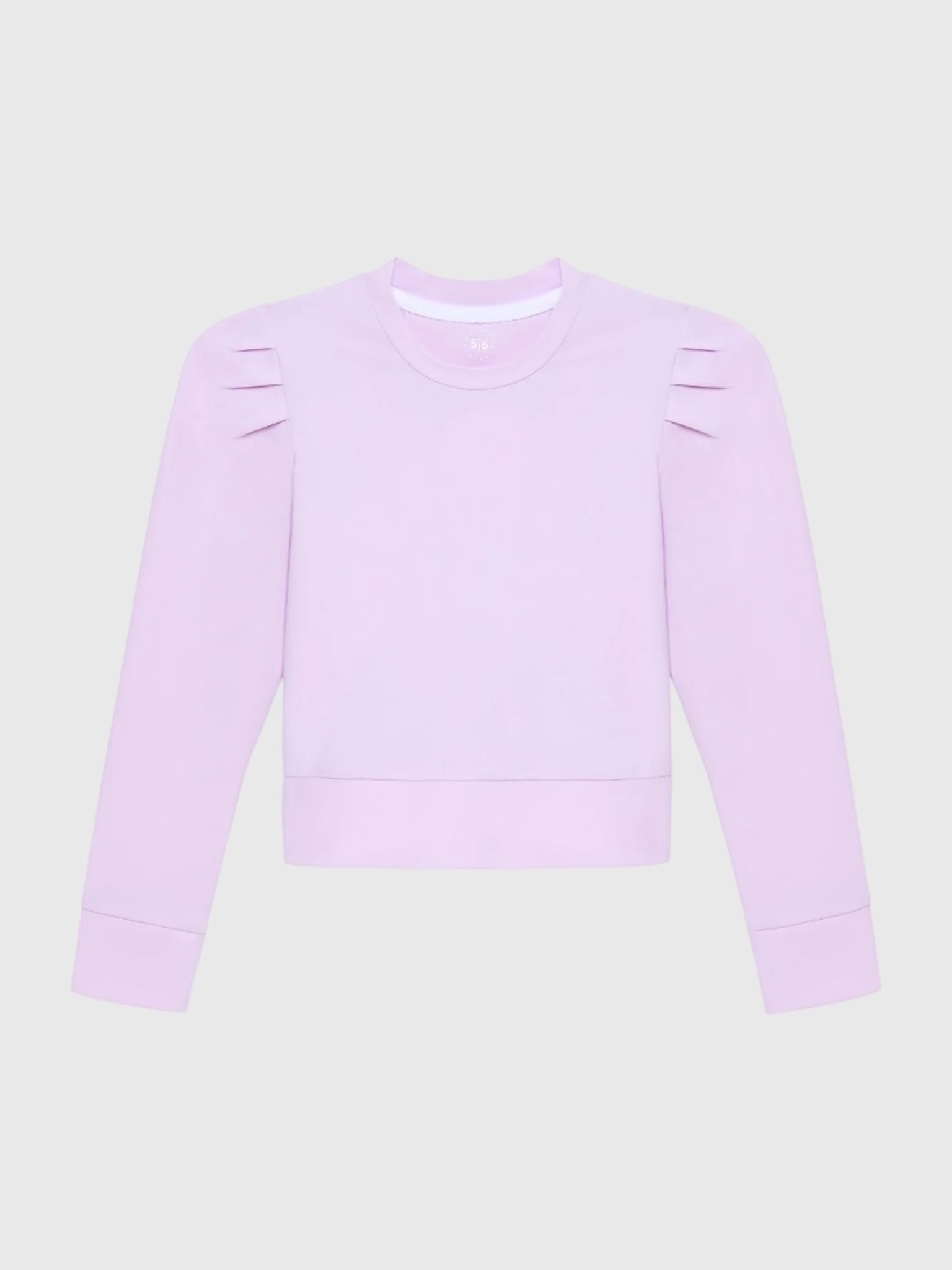 Courtside Kids Girls' Lavender Ruffle Pullover - Saint Bernard