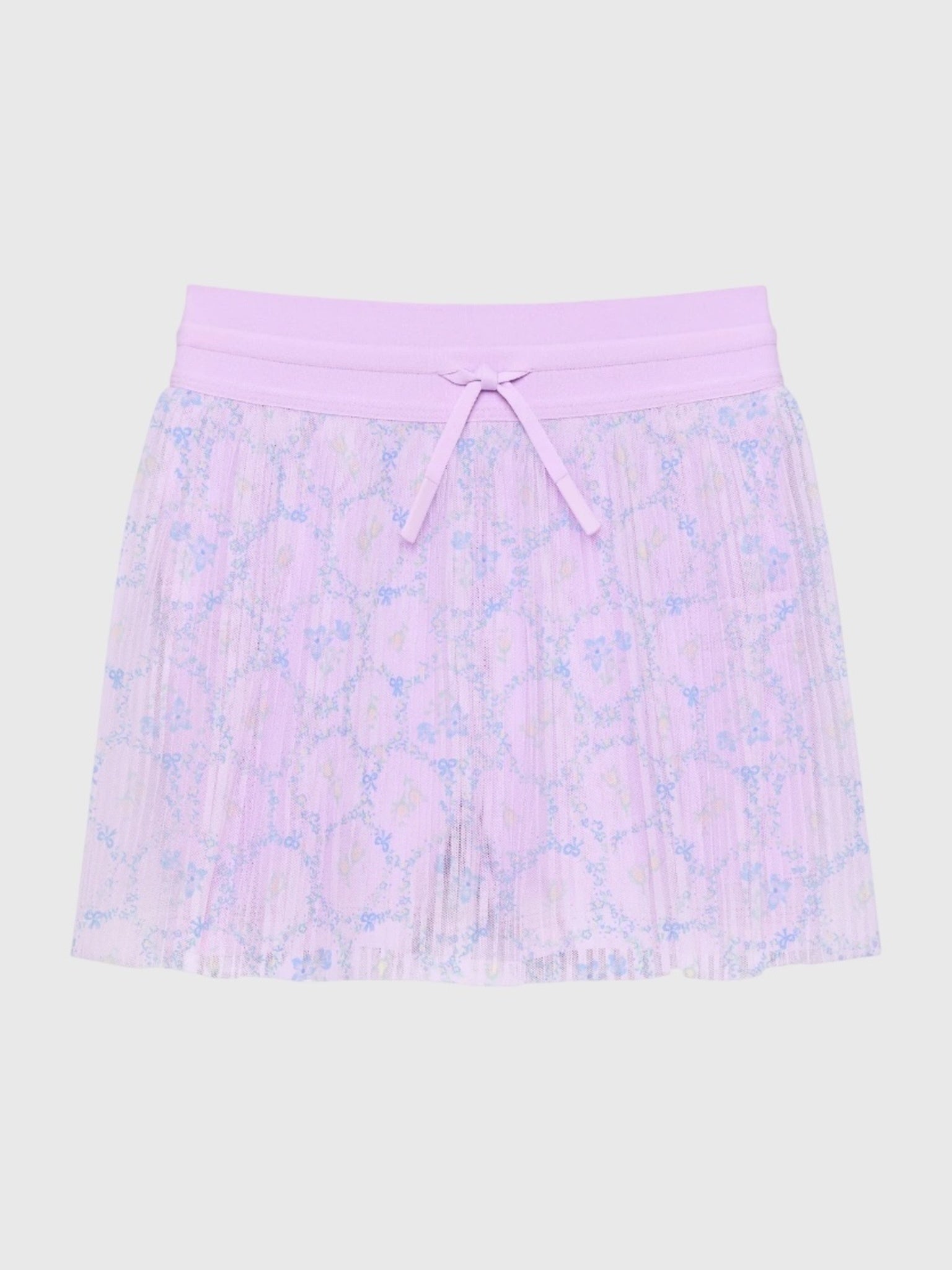 Courtside Kids Girls' Lavender Love Pleated Skort - Saint Bernard