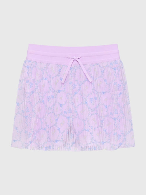 Courtside Kids Girls' Lavender Love Pleated Skort