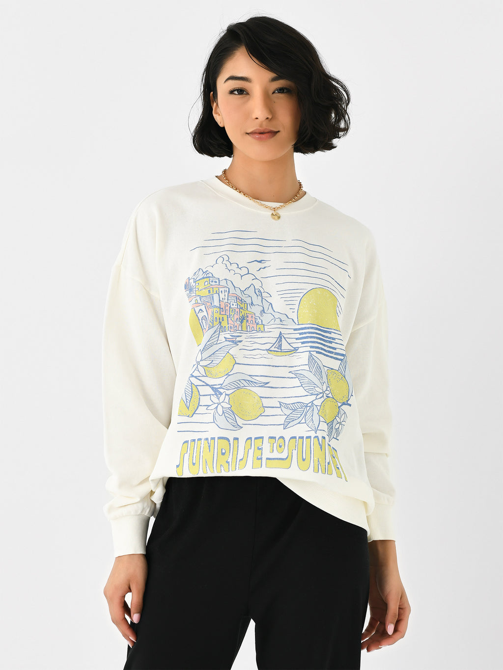 Z Supply Women's Sunrise Sunday Crew Sweatshirt - Saint Bernard