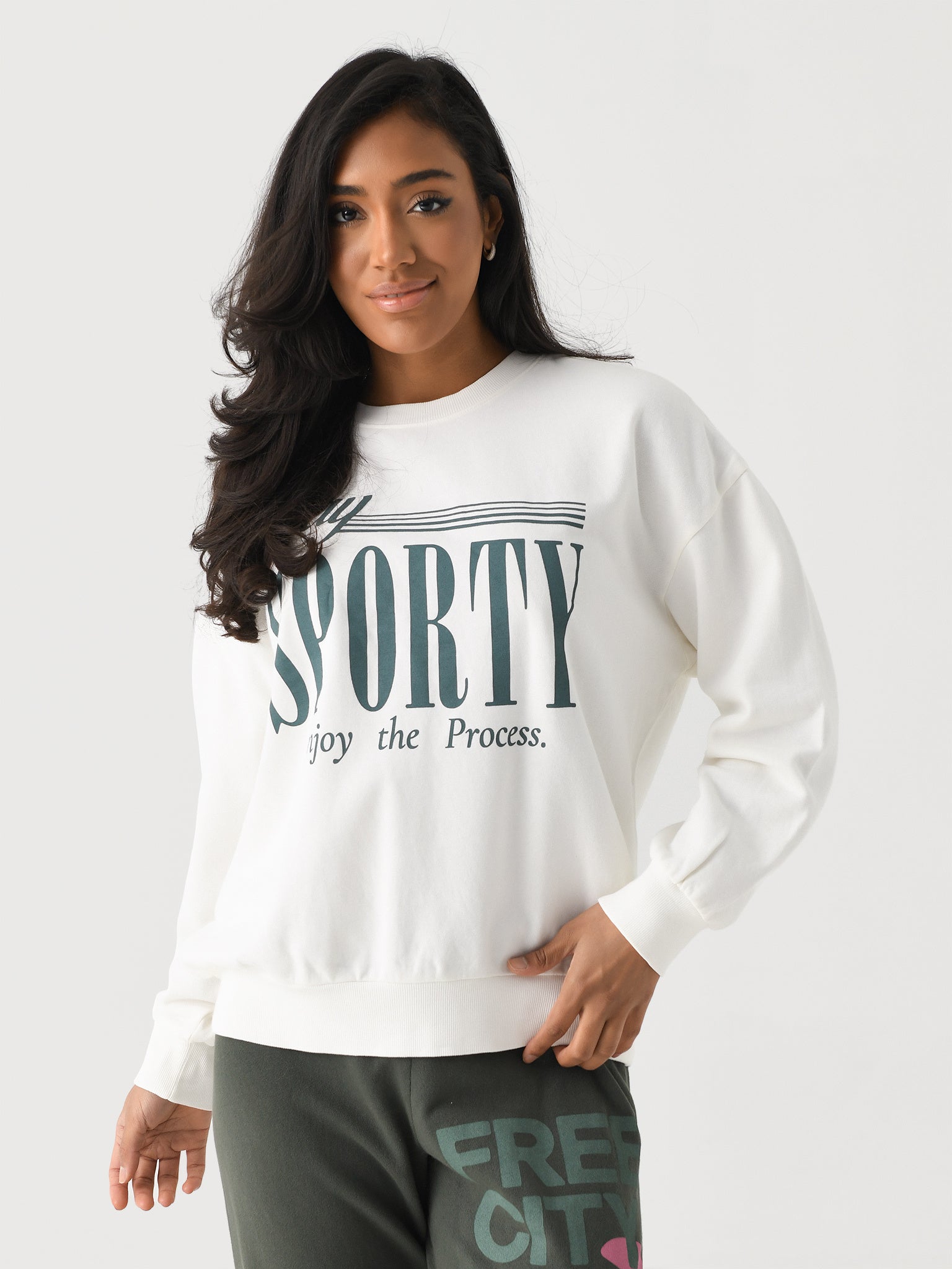 Z Supply Women's Sporty Crewneck Sweatshirt - Saint Bernard