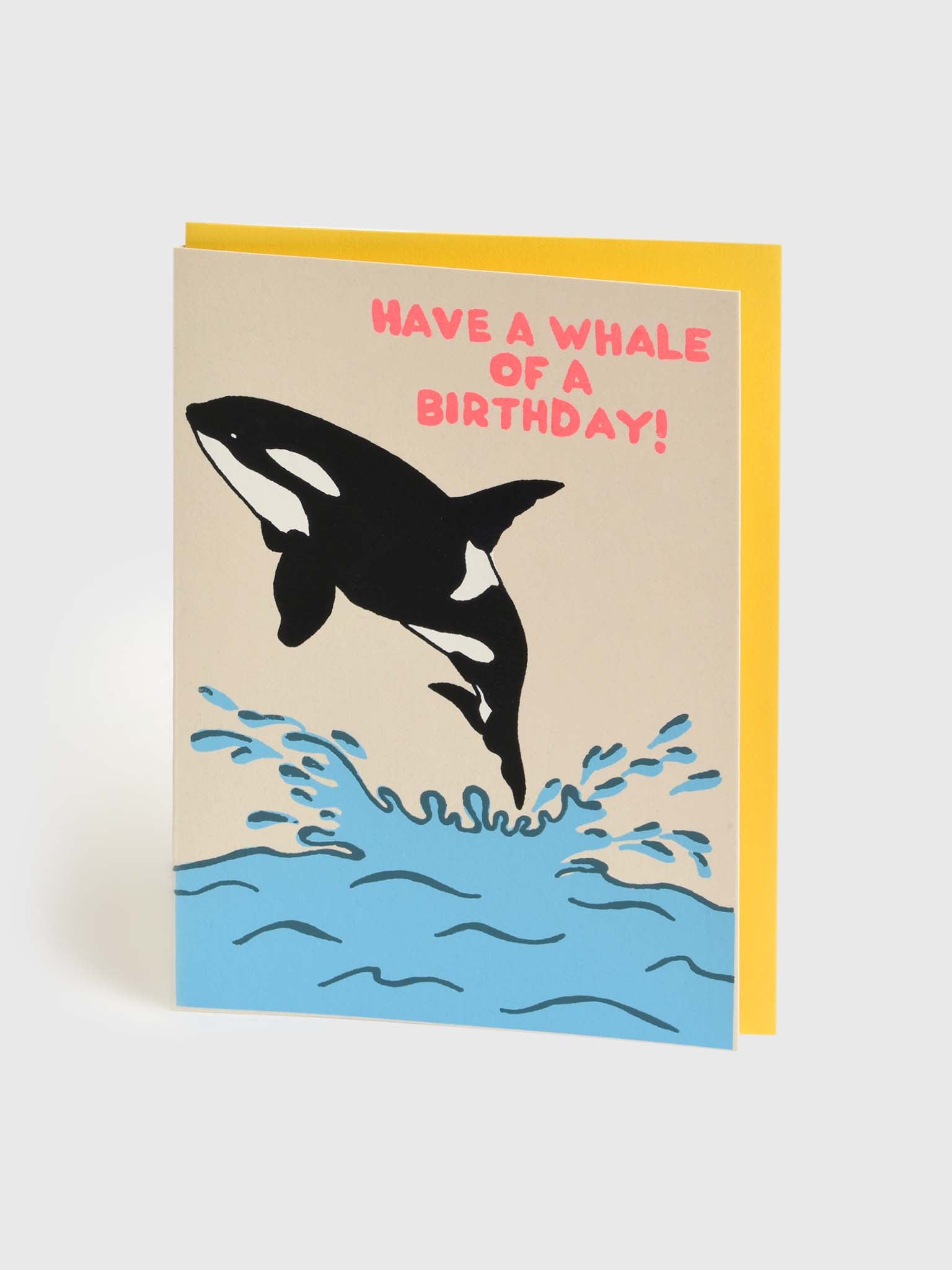 Alphabet Studios Whale Birthday Card - Saint Bernard