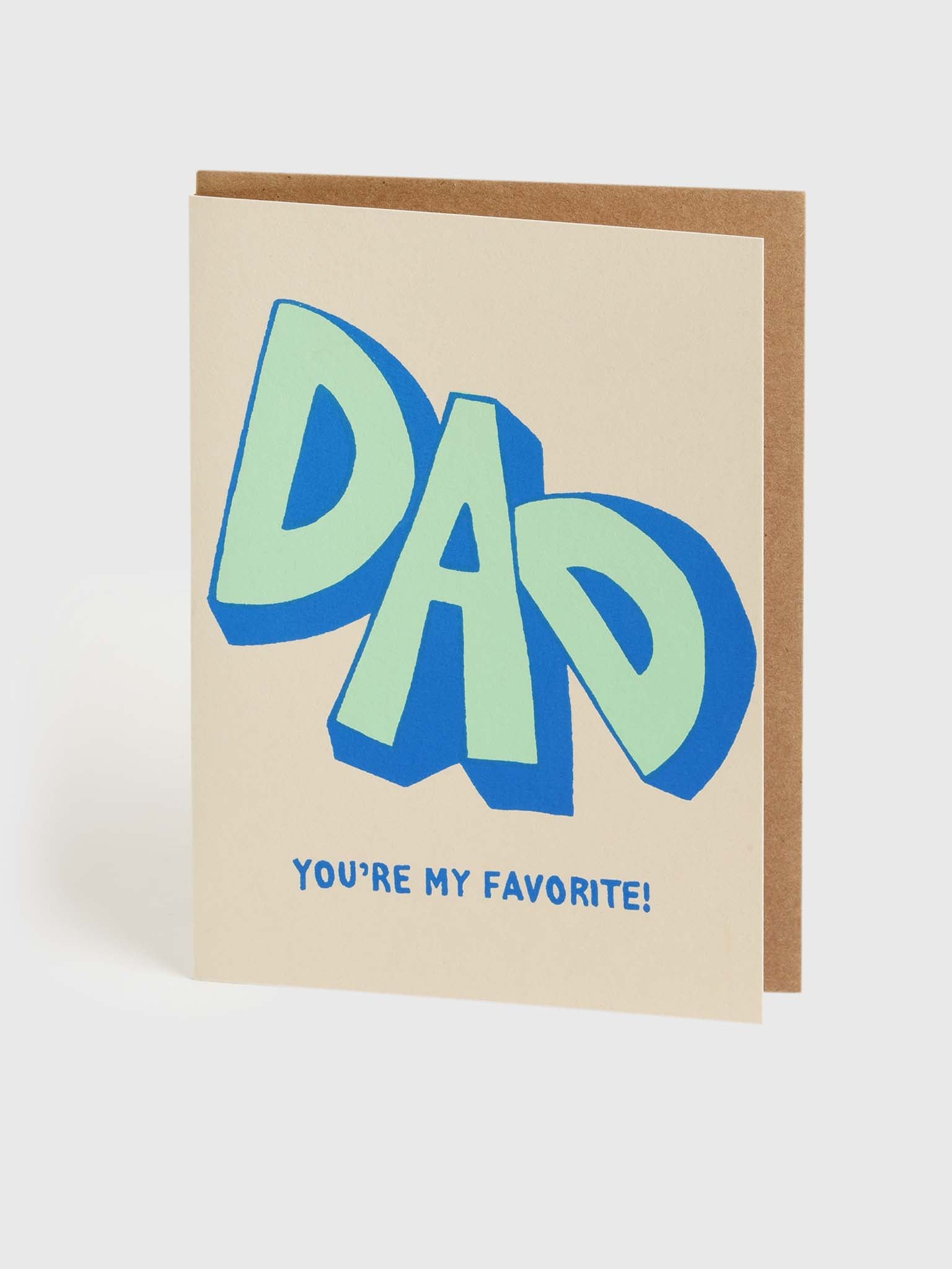 Alphabet Studios Favorite Dad Card - Saint Bernard